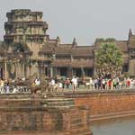 It's a bit quieter at Angkor when the package tours go back to town for lunch!
