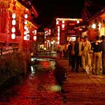 ... and here's the same street at night