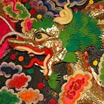 This is a detail from another sculpture. It's made of Yak Butter!!