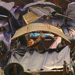 Old boats covered and protected from the weather