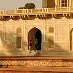 ...on the Itimad-Ud-Daulah, better known as the Baby Taj, across the river