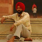 or on the platform surrounding the Taj itself