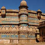 The Man Singh Palace at Gwalior Fort