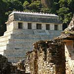 Palenque, restored and unrestored...