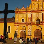 San Cristobal cathedral at sunset