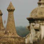 You can go up on the roof to see some pointy things