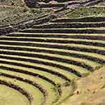 Rice terraces above Pisac in the Sacred Valley