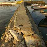 After the cleanup. The quay was hit by one of the bancas!