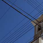 One of the churches in Merida. I really like the effect of the power lines on the picture...